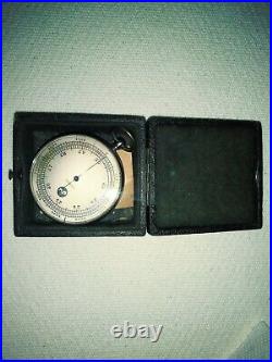 Vintage Victorian Pocket Altimeter (Barometer), German, with instructions