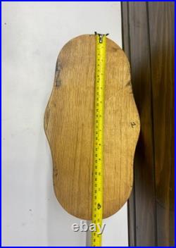 Vintage Viking Barometer German Brass Wood Maritime Rain Change Fair Weather