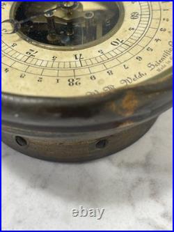 Vintage W. M. Welch Scientific Co Aneroid Barometer Brass Made in Germany