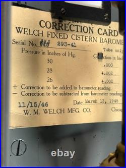 Vintage W. M. Welch Scientific Co Brass Made in Chicago