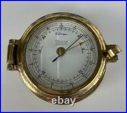 Vintage Weems & Plath 3 Inch Marine Brass Ships Compensated Barometer