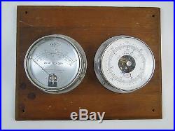 Vintage Wind Velocity Airguide Barometer Gauge Set Wilfred O. White Wall Mounted