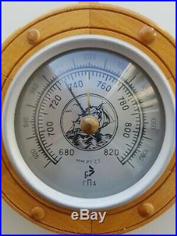 Vintage barometer produced in the USSR in 1984