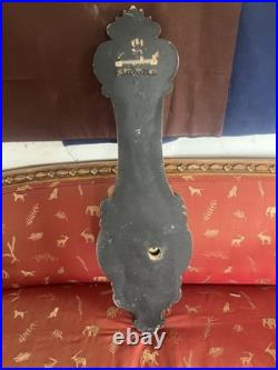 Vintage french Wood Barometer & Thermometer