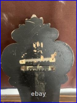 Vintage french Wood Barometer & Thermometer