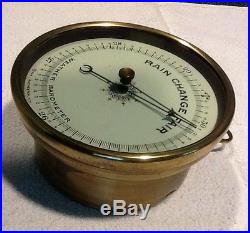 Vintage red brass Tycos marine Barometer ca. 1922. Chelsea Clock