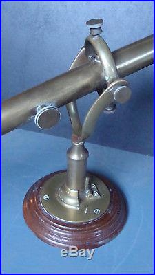Vintange brass Saunders & Cooke (Portsmouth NH) gimbaled 37 stick barometer