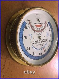Vtg ABBEON CAL INC LUFFT CERTIFIED RELATIVE HUMIDITY HYGROMETER THERMOMETER