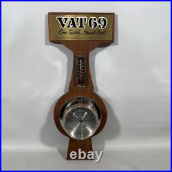Vtg Vat 69 Blended Scotch Banjo Style Barometer Humidity Temp USA Springfield N Vtg Vat 69 Blended Scotch Banjo Style Barometer Humidity Temp USA Springfield N