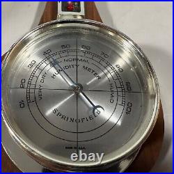 Vtg Vat 69 Blended Scotch Banjo Style Barometer Humidity Temp USA Springfield N Vtg Vat 69 Blended Scotch Banjo Style Barometer Humidity Temp USA Springfield N