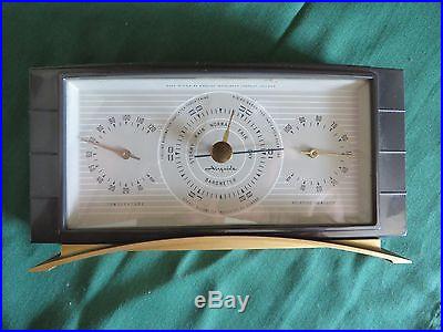 WEATHER STATION AIRGUIDE DESKTOP VINTAGE ART DECO STYLED BROWN BAKELITE