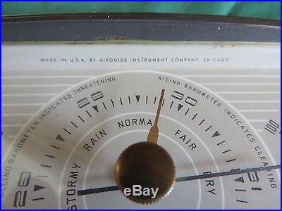 WEATHER STATION AIRGUIDE DESKTOP VINTAGE ART DECO STYLED BROWN BAKELITE