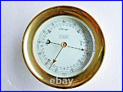 WEEMS & PLATH Vintage Marine Barometer, Brass Made In Germany