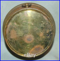 WW2 Era Taylor Metal U. S. COAST GUARD Marked Round Dial Wall Hanging Barometer