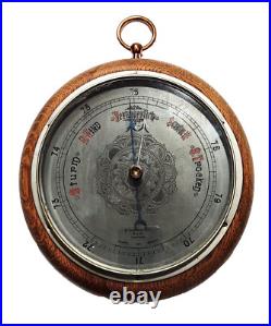 W. CAMPBELL & Co. NACHF Late 19th Century German Metal & Wood Barometer Maritime