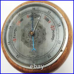W. CAMPBELL & Co. NACHF Late 19th Century German Metal & Wood Barometer Maritime