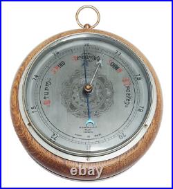 W. CAMPBELL & Co. NACHF Late 19th Century German Metal & Wood Barometer Maritime