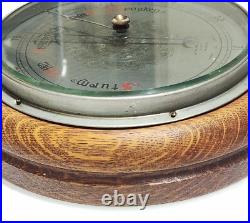W. CAMPBELL & Co. NACHF Late 19th Century German Metal & Wood Barometer Maritime