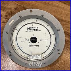 Wallace & Tiernan Model FA160 Absolute Pressure Gauge Meter 0-100 MM For Parts