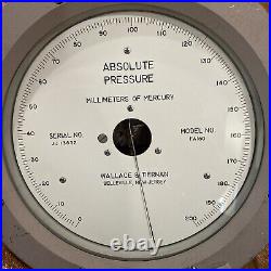 Wallace & Tiernan Model FA160 Absolute Pressure Gauge Meter 0-200 MM