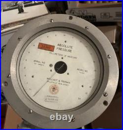 Wallace & Tiernan Model FA160 Absolute Pressure Gauge Meter 0-4.0 PSI