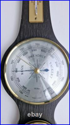 Weather station, Fischer, GDR, wood & brass, of the 20th century, W. Germany