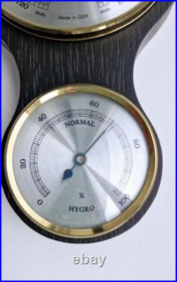 Weather station, Fischer, GDR, wood & brass, of the 20th century, W. Germany