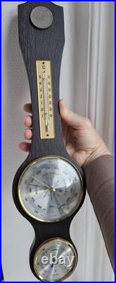 Weather station, Fischer, GDR, wood & brass, of the 20th century, W. Germany