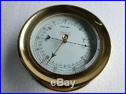 Weems & Plath Vintage Marine Barometer, Brass Made In Germany