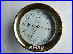Weems & Plath Vintage Marine Brass Barometer Made In Germany