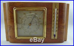 Wonderful Antique German Weather Station Barometer Thermometer made by Scholz