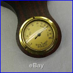 Wooden Wall Weather Station Barometer Thermometer Hygrometer